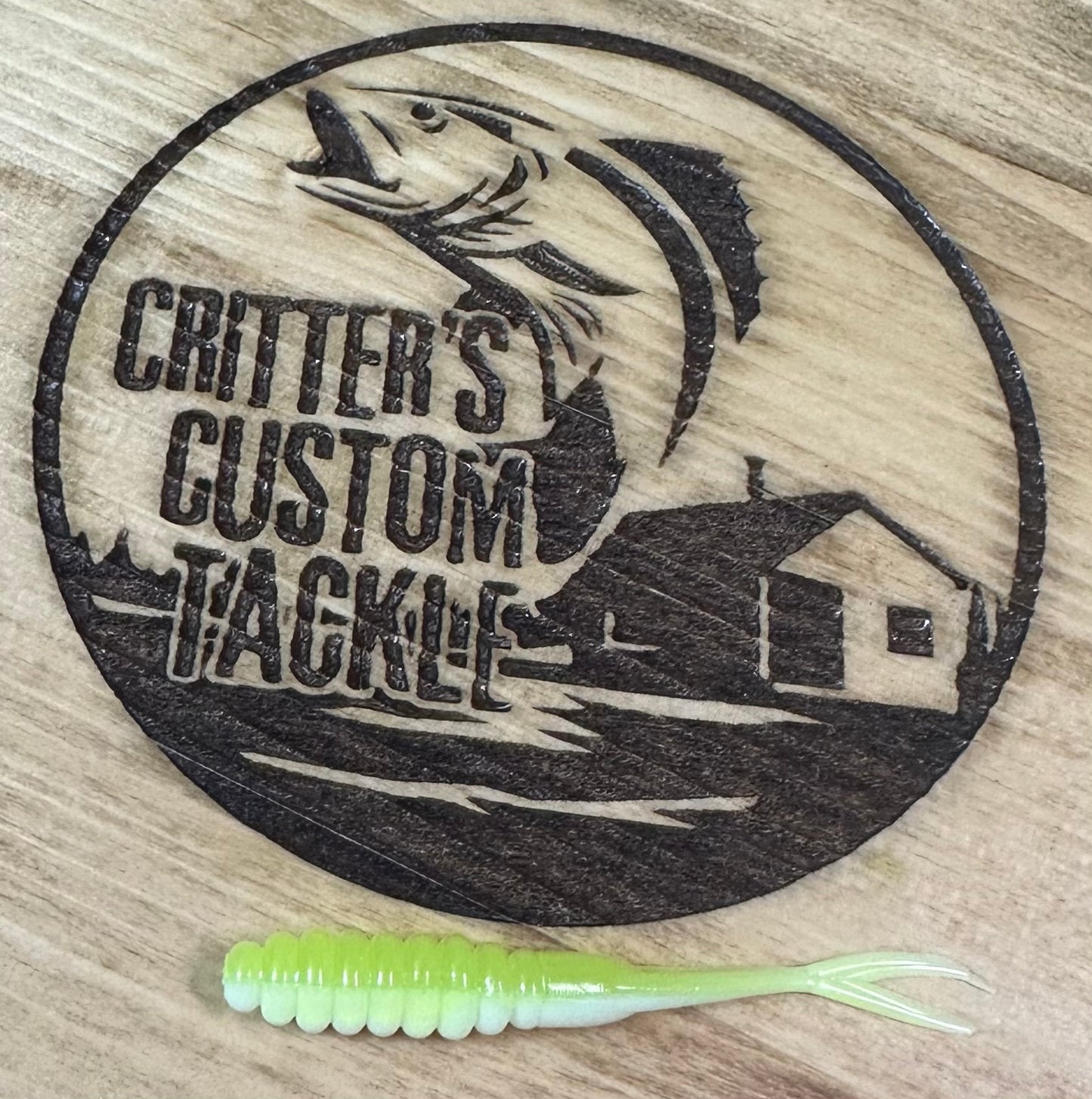 2.5” Split Tail Crappie chartreuse white
