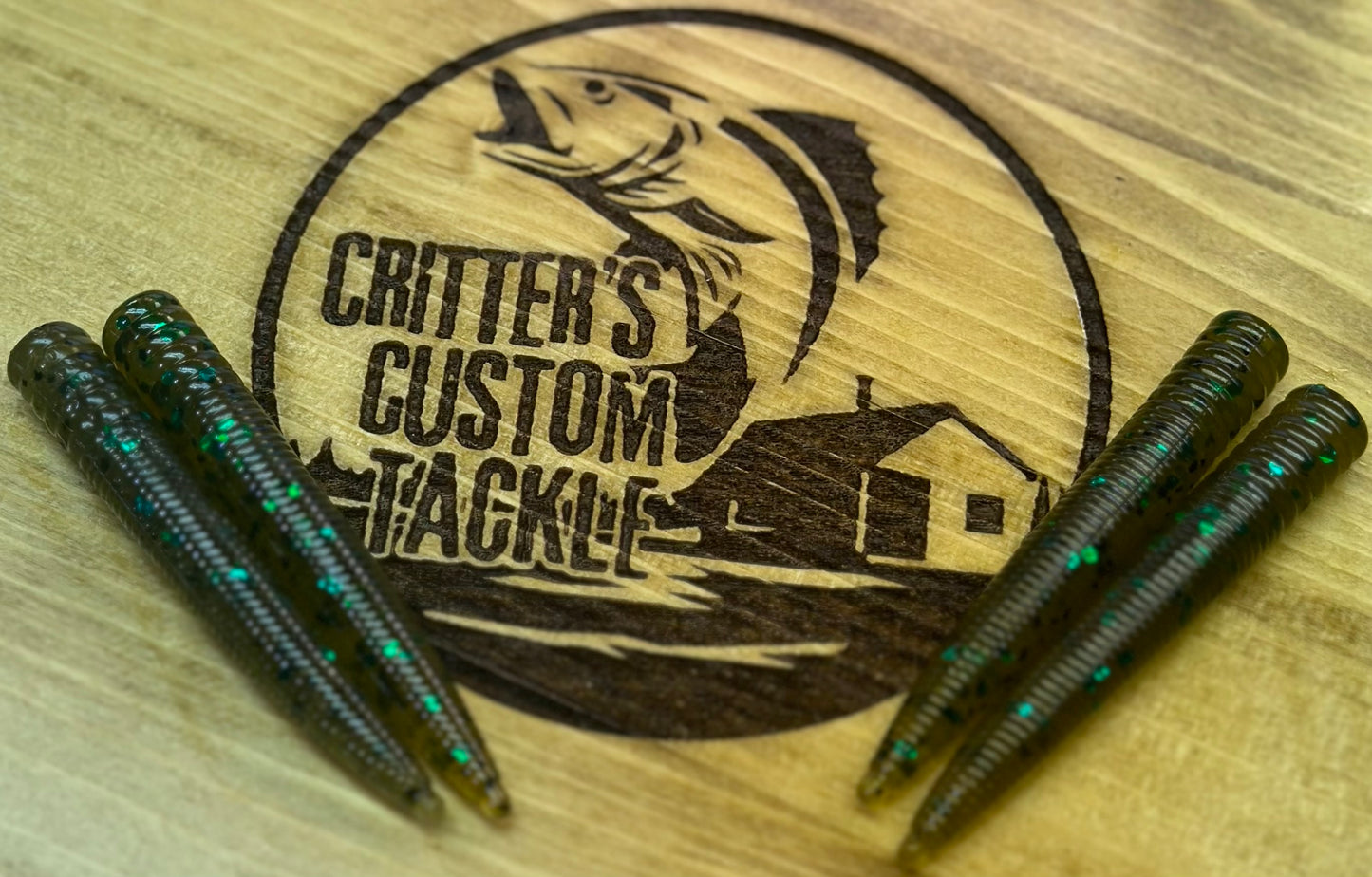 3” Mini Stick Green Pumpkin