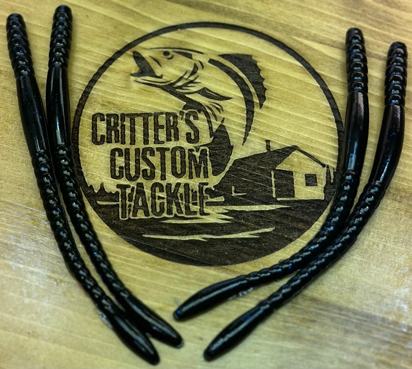 6” finesse Black/blue