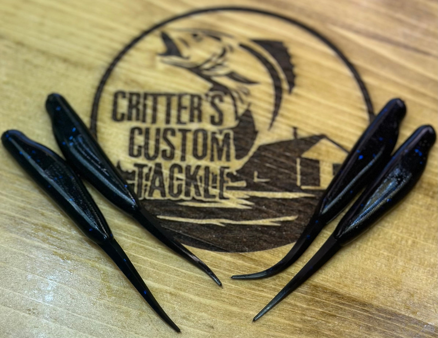 4” Pintail Minnow Black/blue