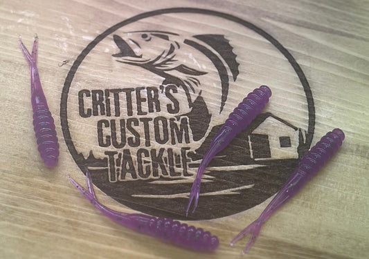 2.5” Split Tail Crappie Purple Haze (UV)